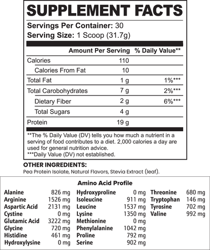 RooRocket Vegan Pea Protein Isolate (Chocolate)